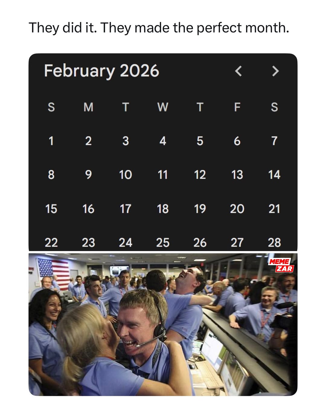 Memezar calendar meme