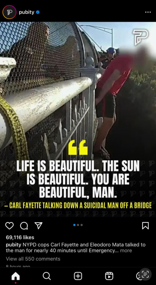 The screenshot Carl attached: our original post