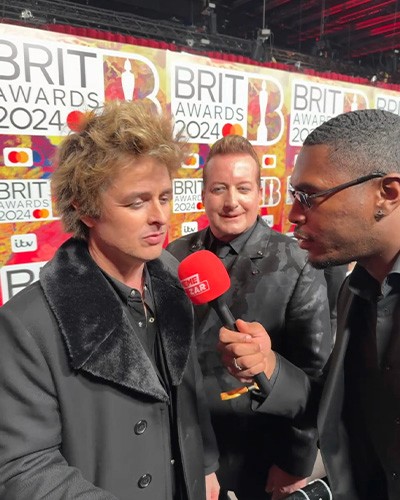 On the BRIT Awards carpet