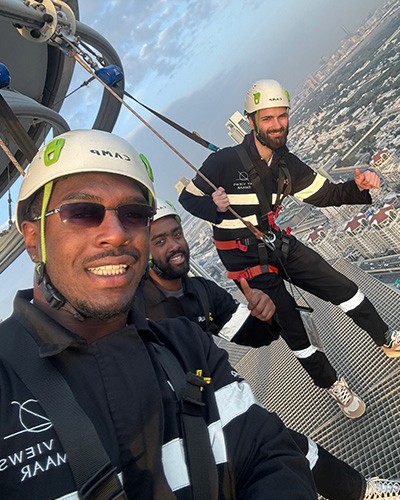 On the zipline